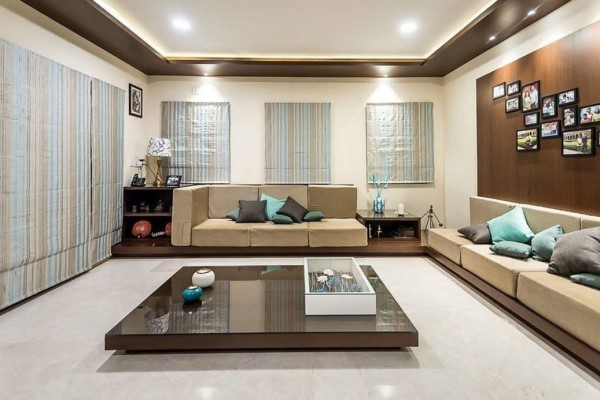 Drawing room interior in Delhi